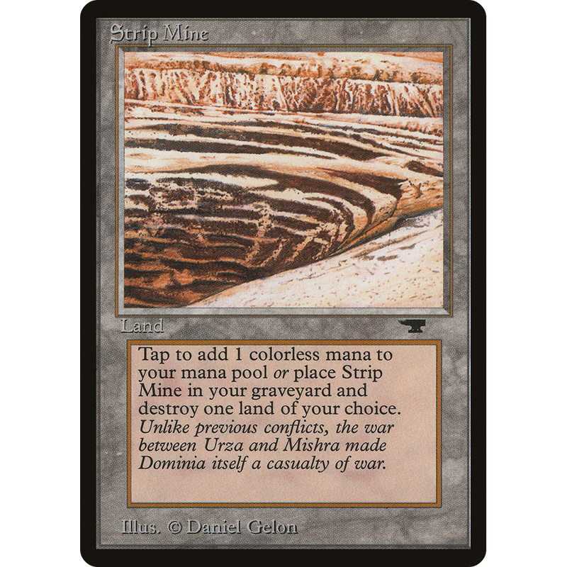 Magic the Gathering Strip Mine (No Horizon) - Antiquities NM