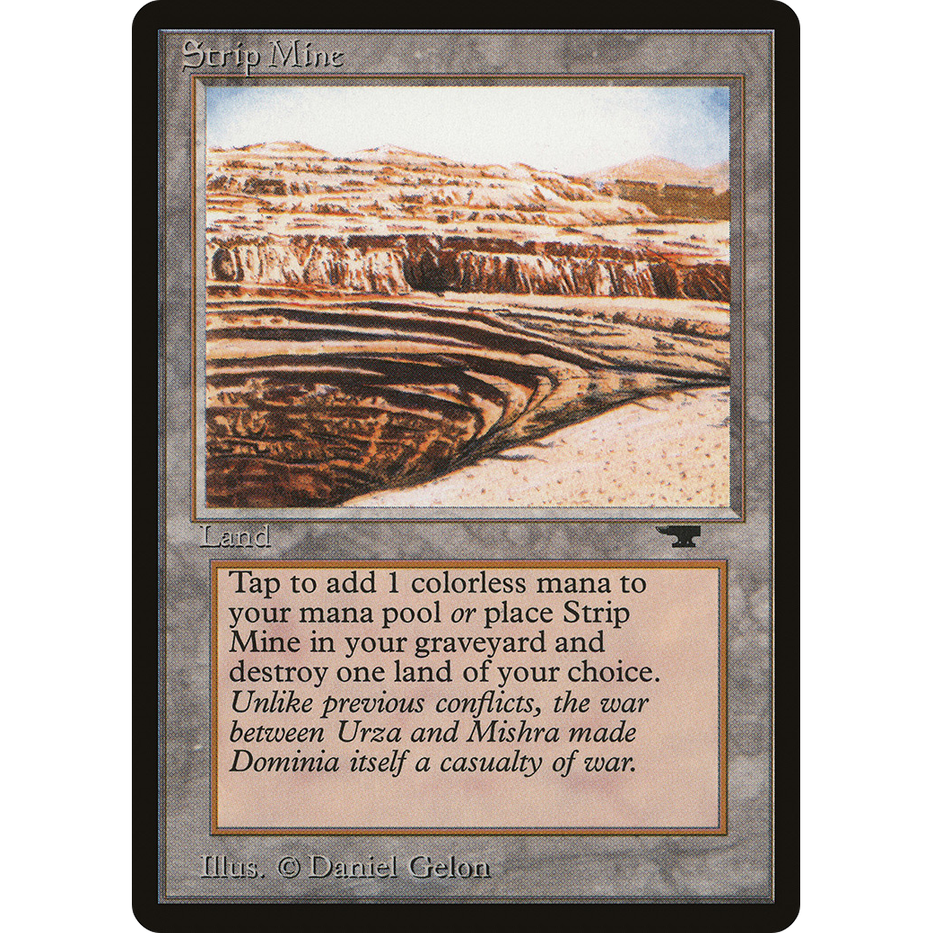 MTG Singles - Strip Mine (Uneven Horizon) - Antiquities - NM