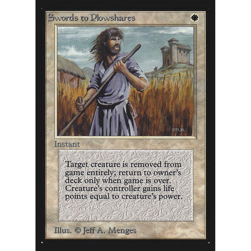 Magic the Gathering Swords to Plowshares - Collectors’ Edition NM