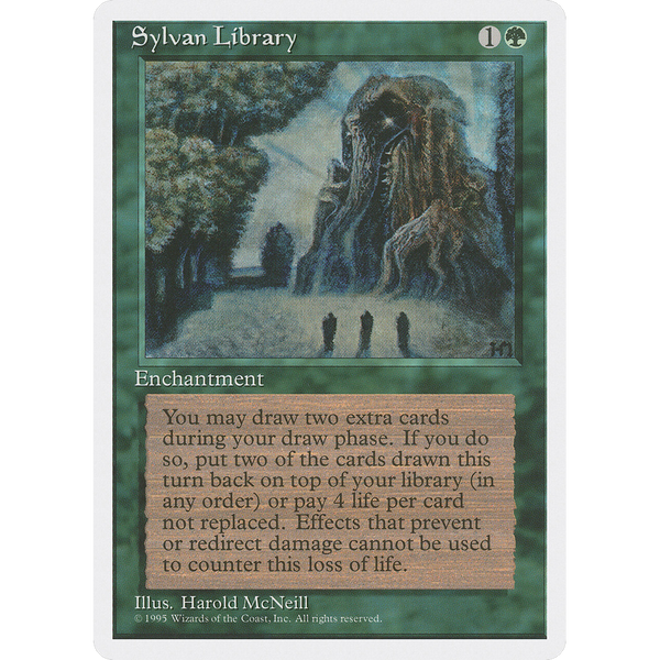 Magic the Gathering Sylvan Library - Fourth Edition NM