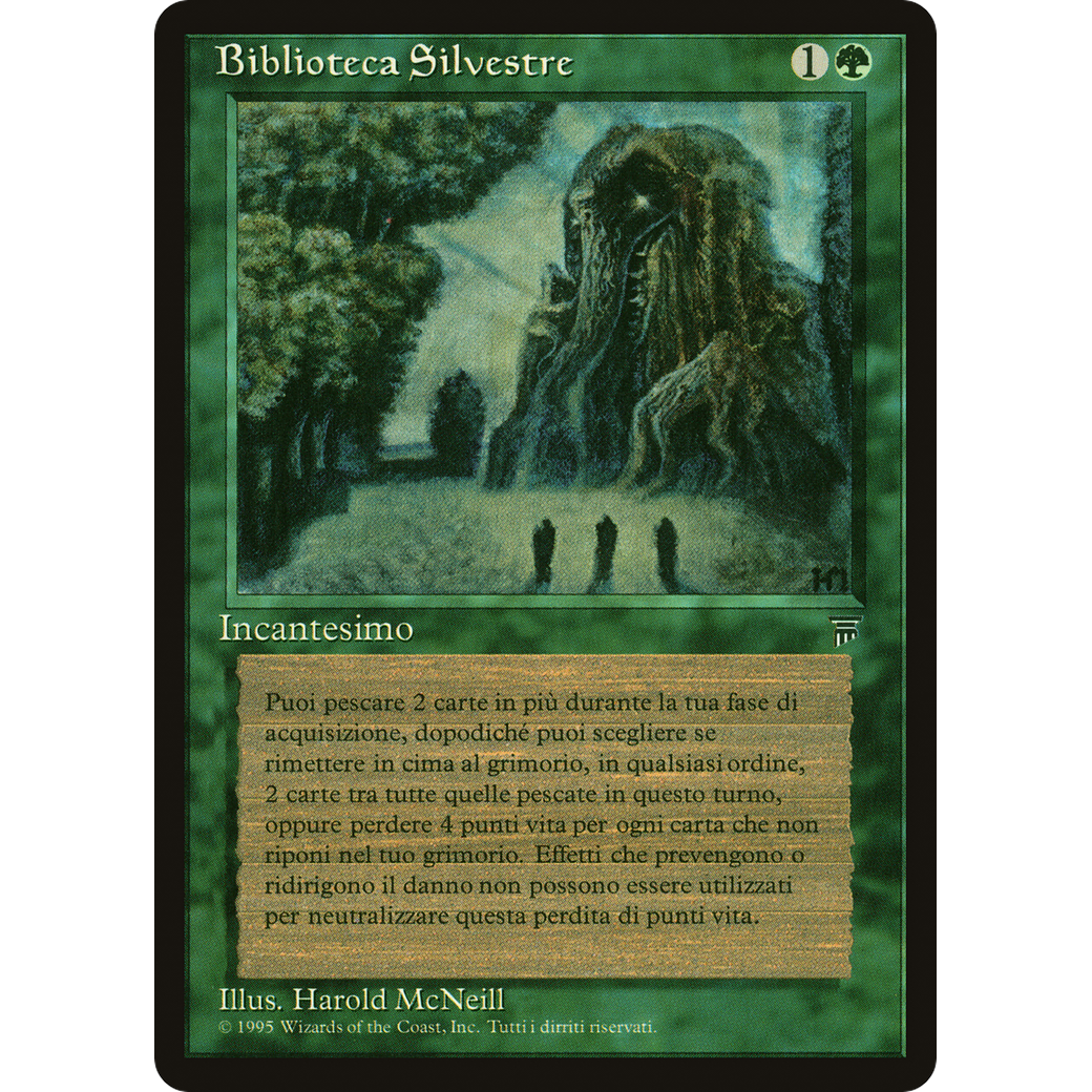 MTG Singles - Sylvan Library - Legends Italian - NM