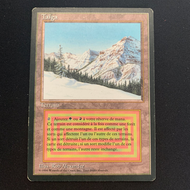 Magic the Gathering Taiga - Foreign Black Bordered - French 