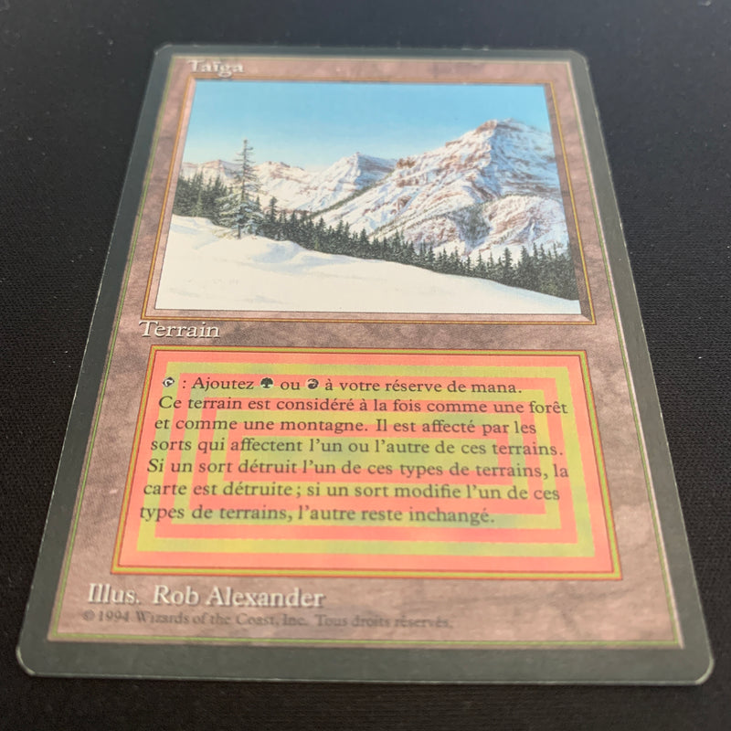 Magic the Gathering Taiga - Foreign Black Bordered - French 