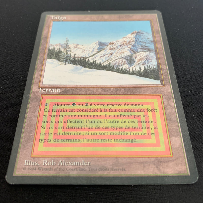 Magic the Gathering Taiga - Foreign Black Bordered - French 