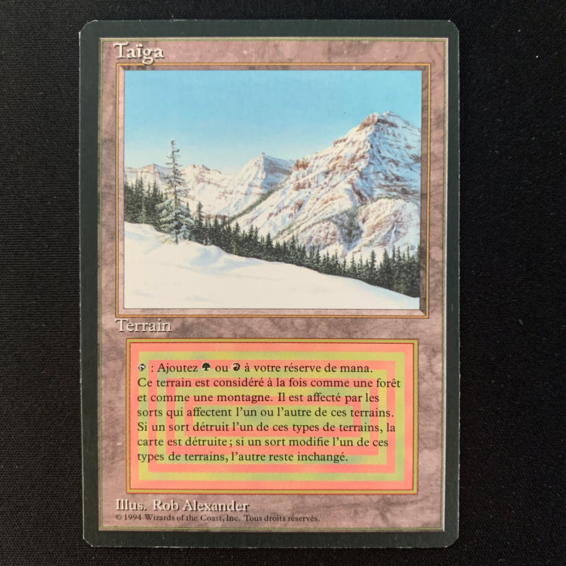 Magic the Gathering Taiga - Foreign Black Bordered - French 