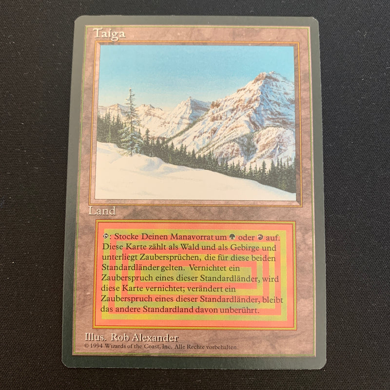 Magic the Gathering Taiga - Foreign Black Bordered - German 