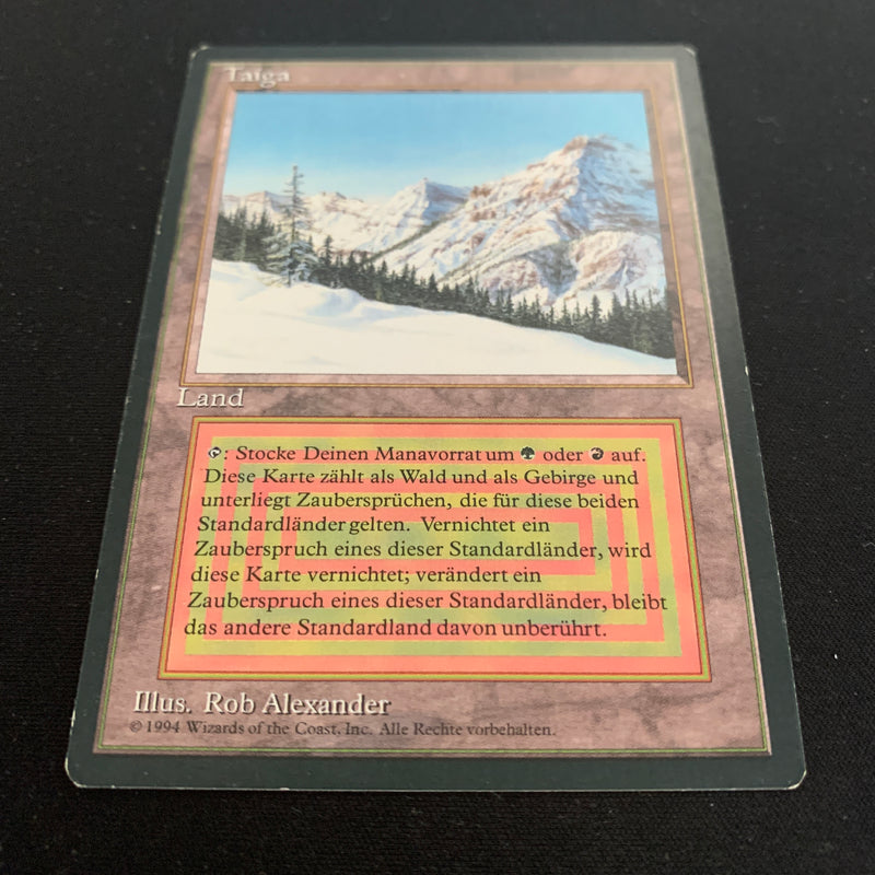 Magic the Gathering Taiga - Foreign Black Bordered - German 