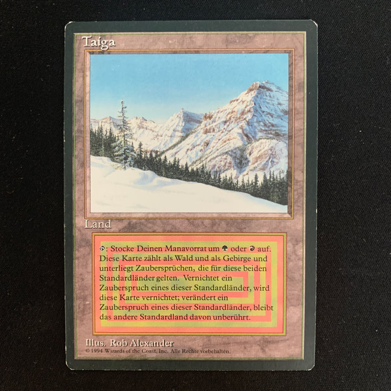 Magic the Gathering Taiga - Foreign Black Bordered - German 