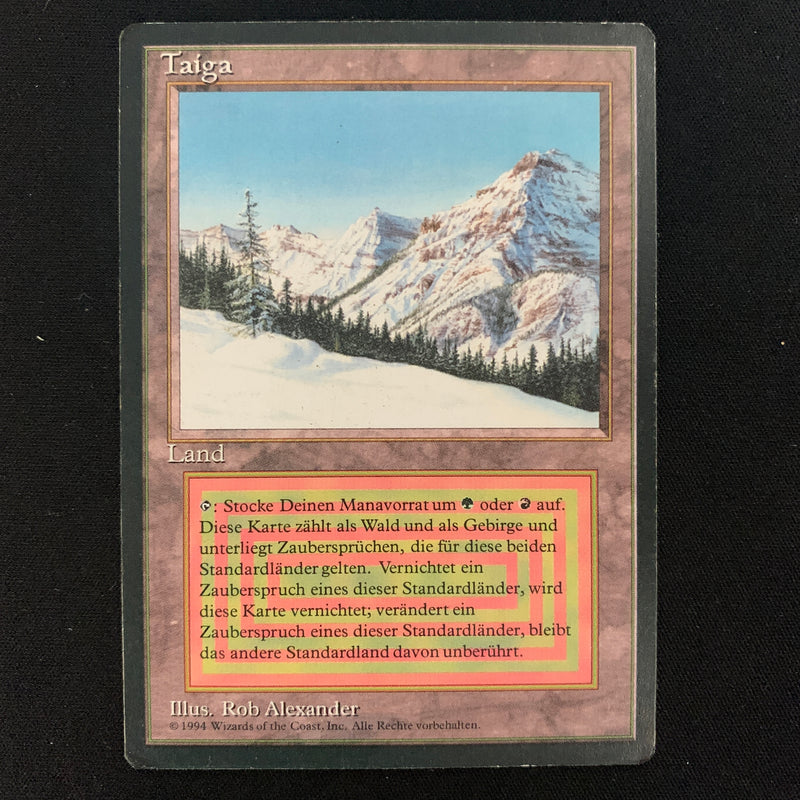 Magic the Gathering Taiga - Foreign Black Bordered - German 