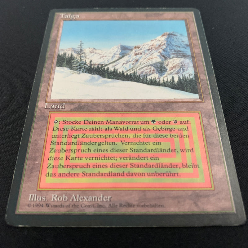 Magic the Gathering Taiga - Foreign Black Bordered - German 