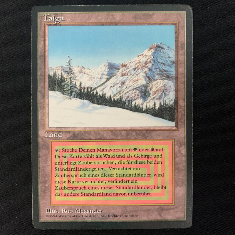 Magic the Gathering Taiga - Foreign Black Bordered - German 