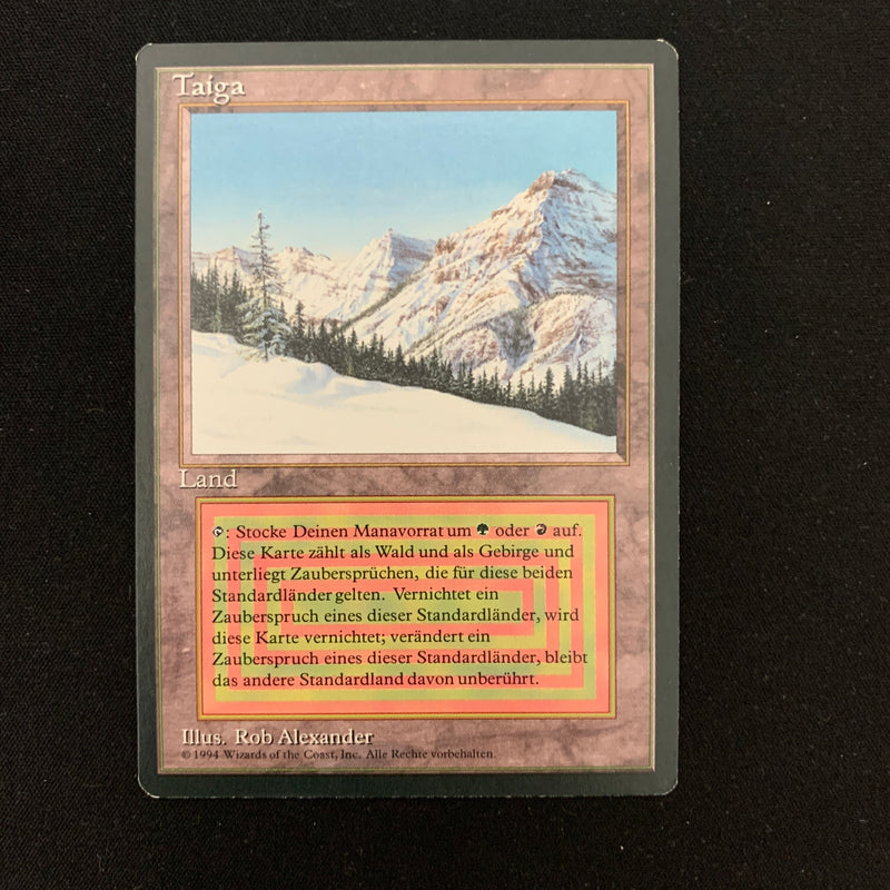 Magic the Gathering Taiga - Foreign Black Bordered - German 