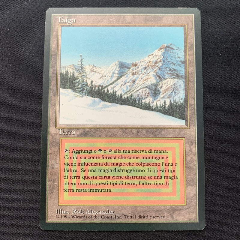 Magic the Gathering Taiga - Foreign Black Bordered - Italian 