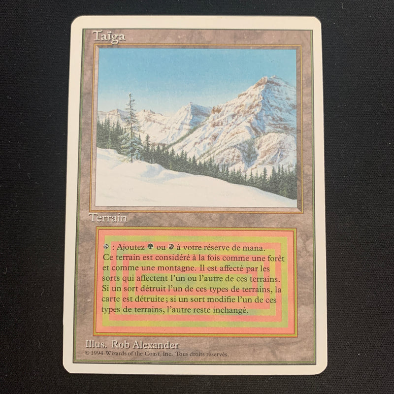 Magic the Gathering Taiga - Foreign White Bordered - French 