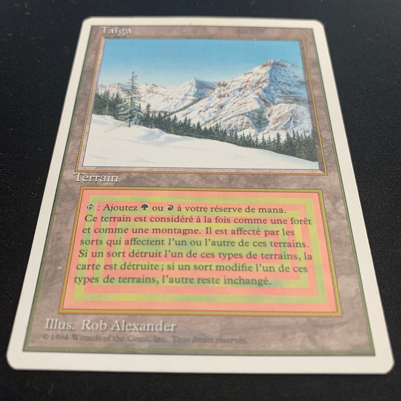 Magic the Gathering Taiga - Foreign White Bordered - French 