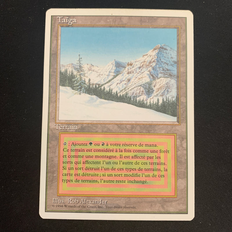 Magic the Gathering Taiga - Foreign White Bordered - French 