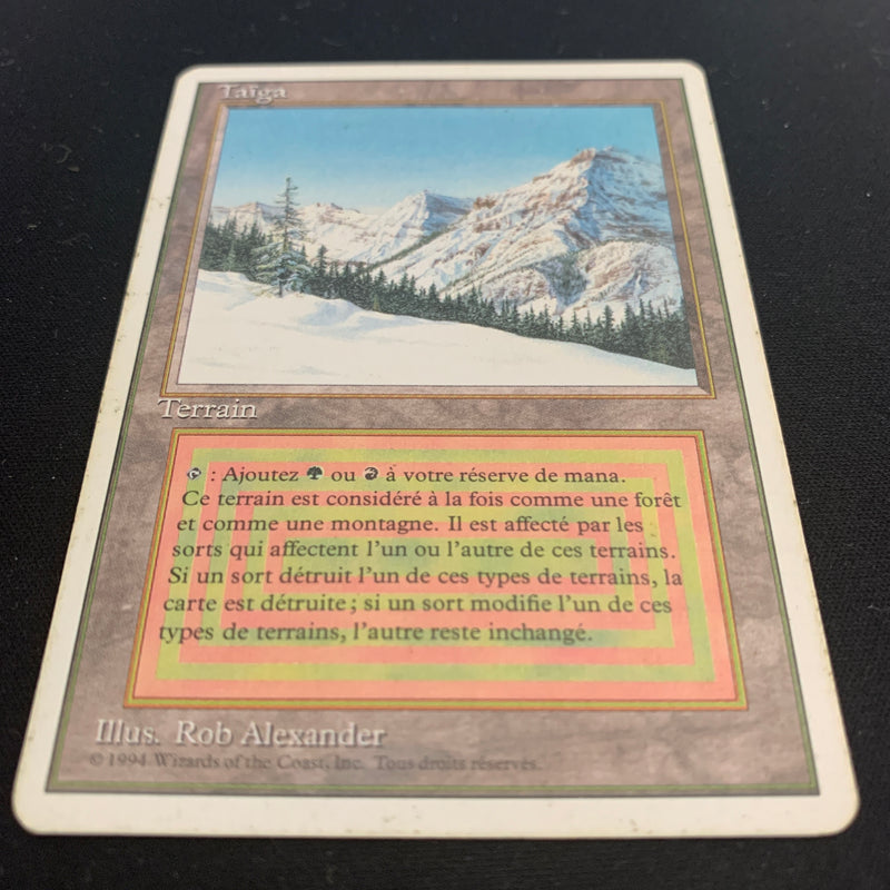 Magic the Gathering Taiga - Foreign White Bordered - French 