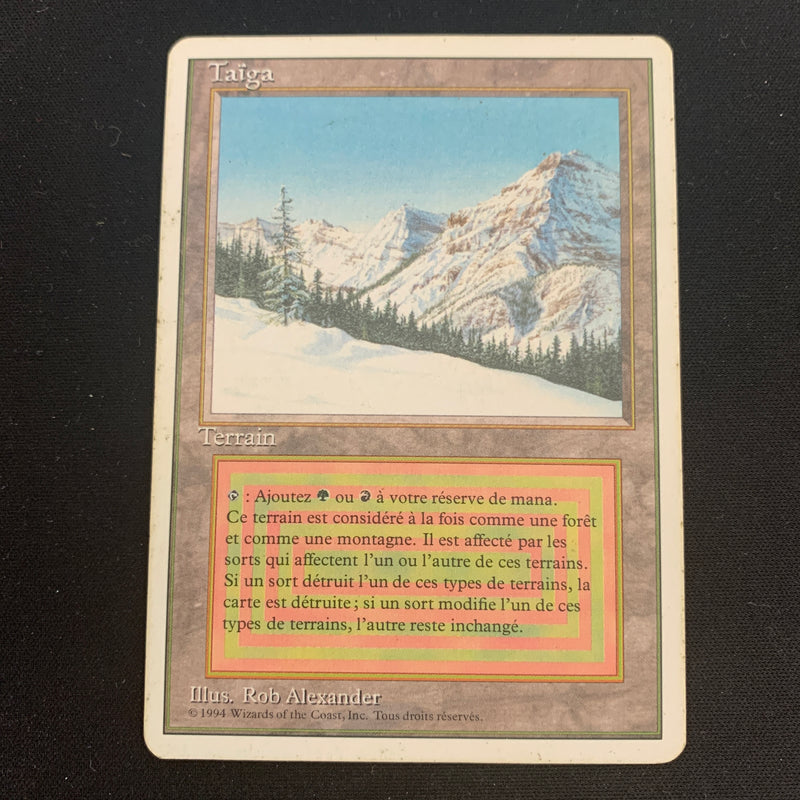 Magic the Gathering Taiga - Foreign White Bordered - French 