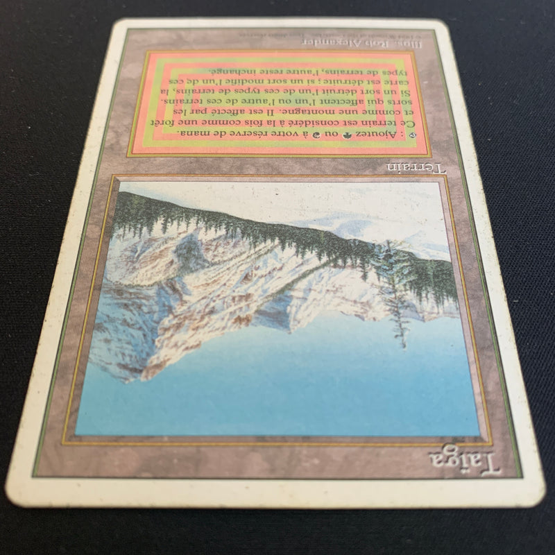 Magic the Gathering Taiga - Foreign White Bordered - French 