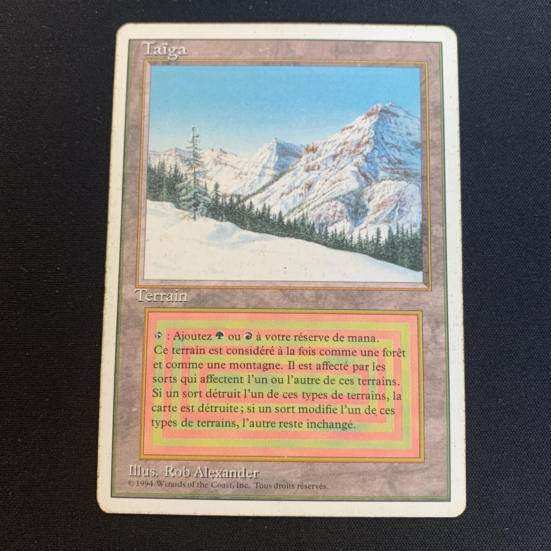 Magic the Gathering Taiga - Foreign White Bordered - French 