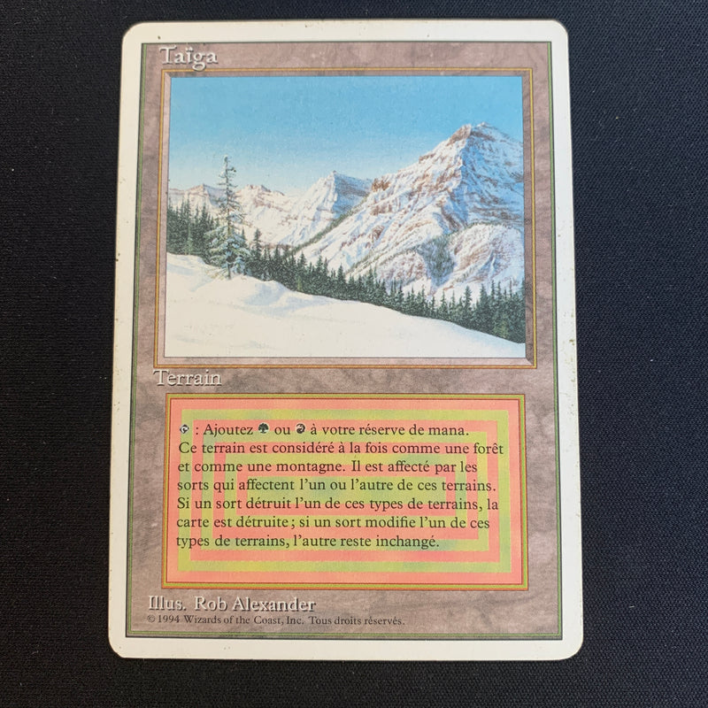 Magic the Gathering Taiga - Foreign White Bordered - French 