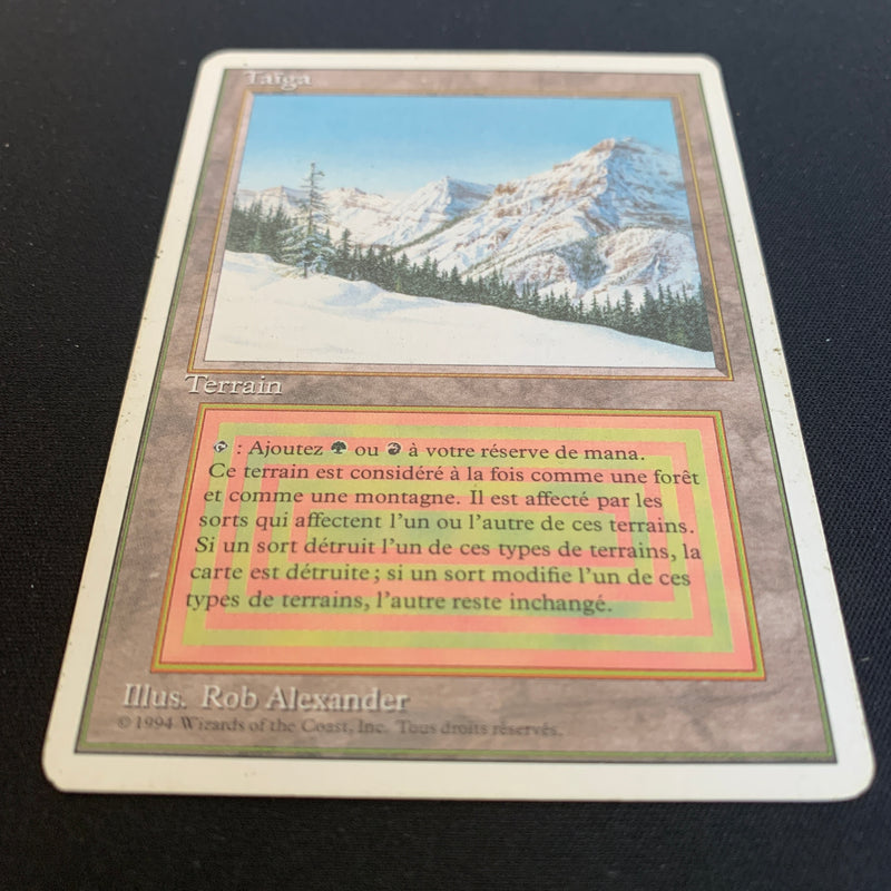 Magic the Gathering Taiga - Foreign White Bordered - French 