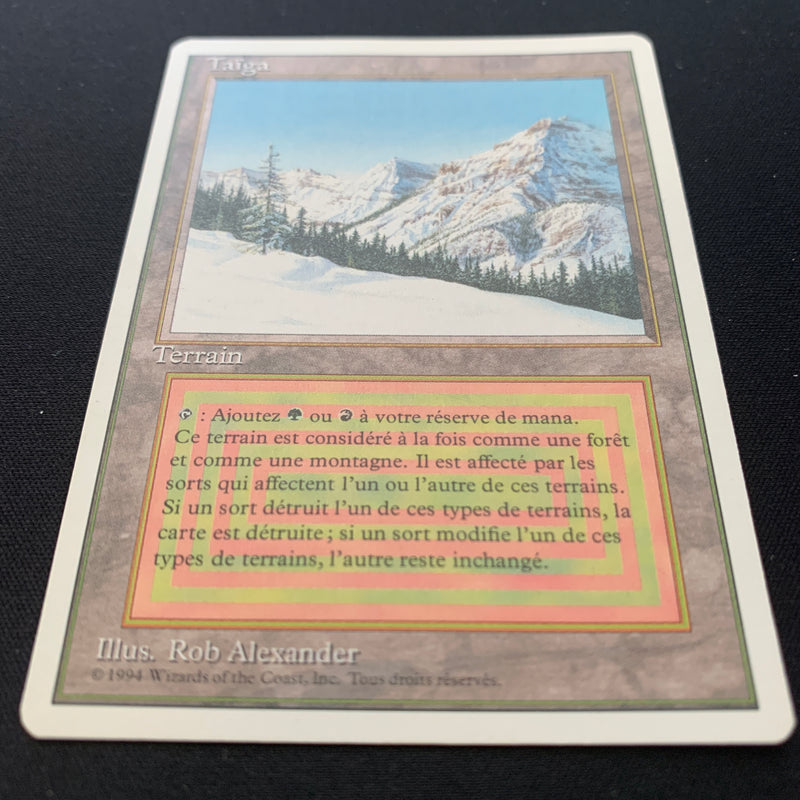 Magic the Gathering Taiga - Foreign White Bordered - French 