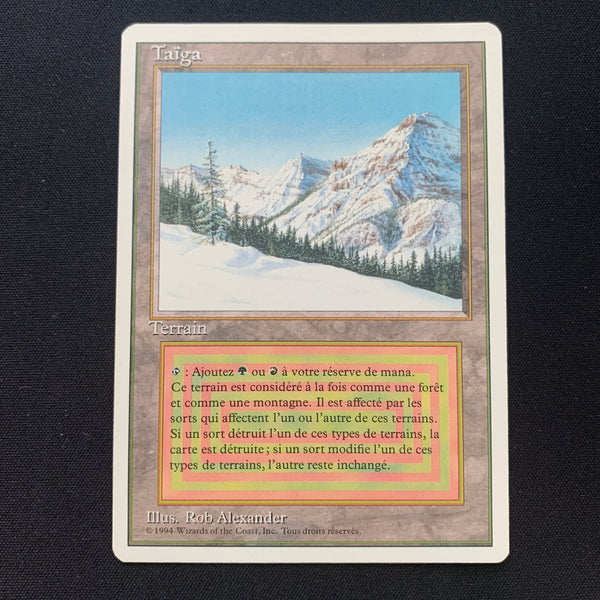 Magic the Gathering Taiga - Foreign White Bordered - French 