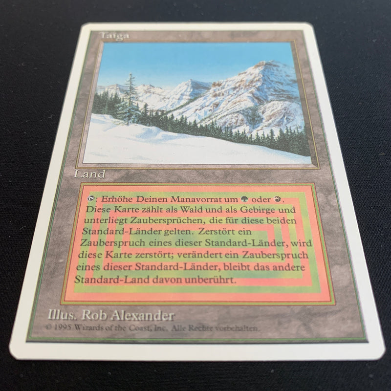 Magic the Gathering Taiga - Foreign White Bordered - German 