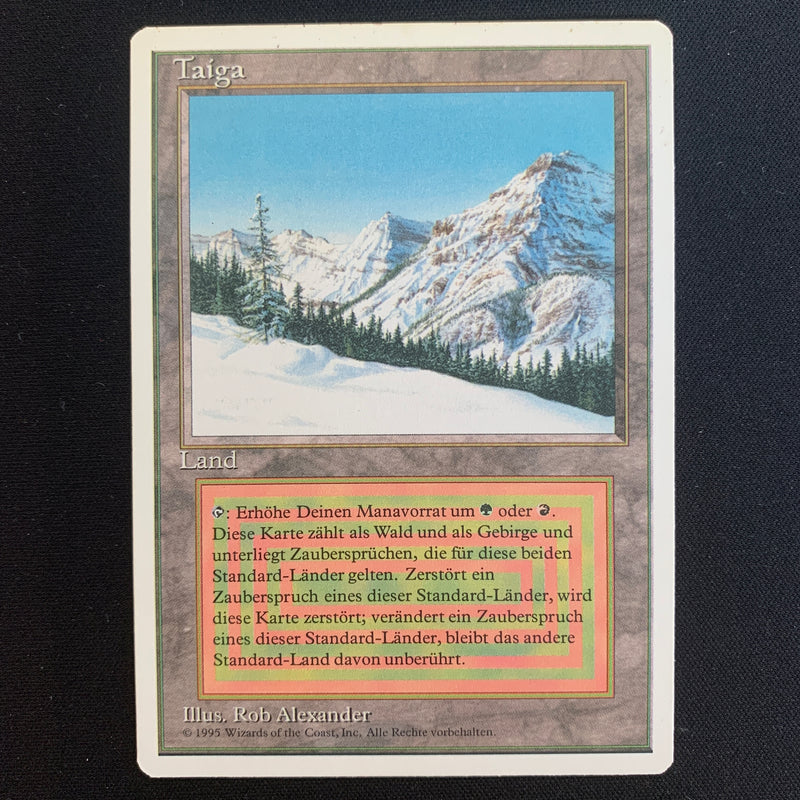 Magic the Gathering Taiga - Foreign White Bordered - German 