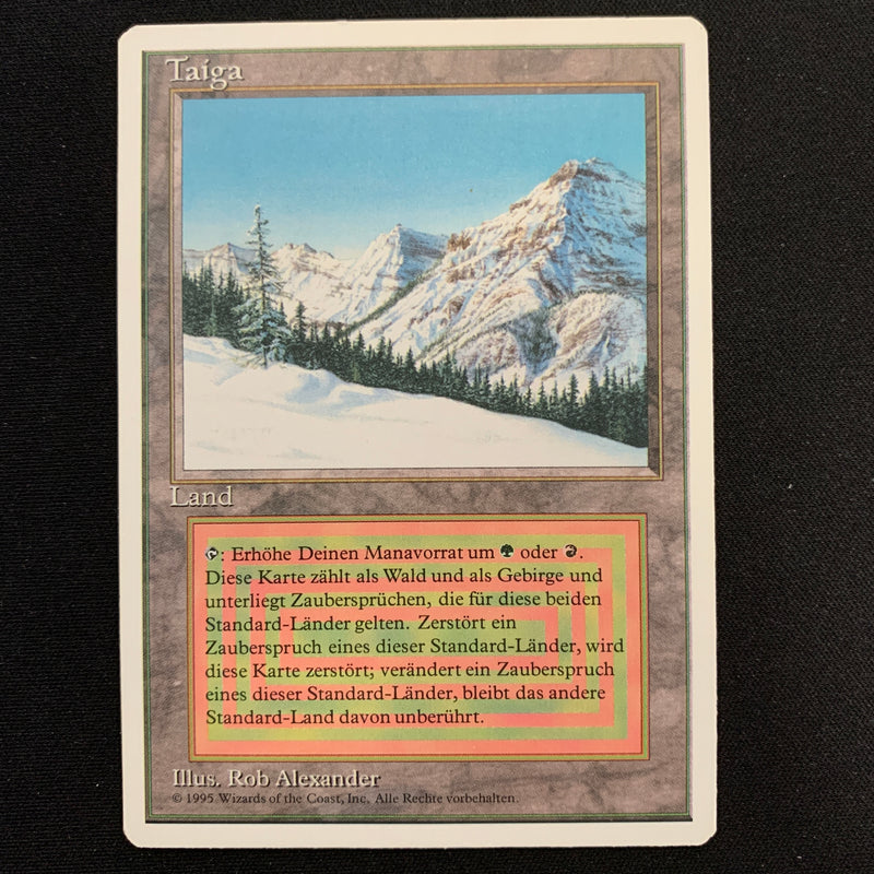 Magic the Gathering Taiga - Foreign White Bordered - German 