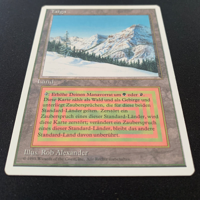 Magic the Gathering Taiga - Foreign White Bordered - German 