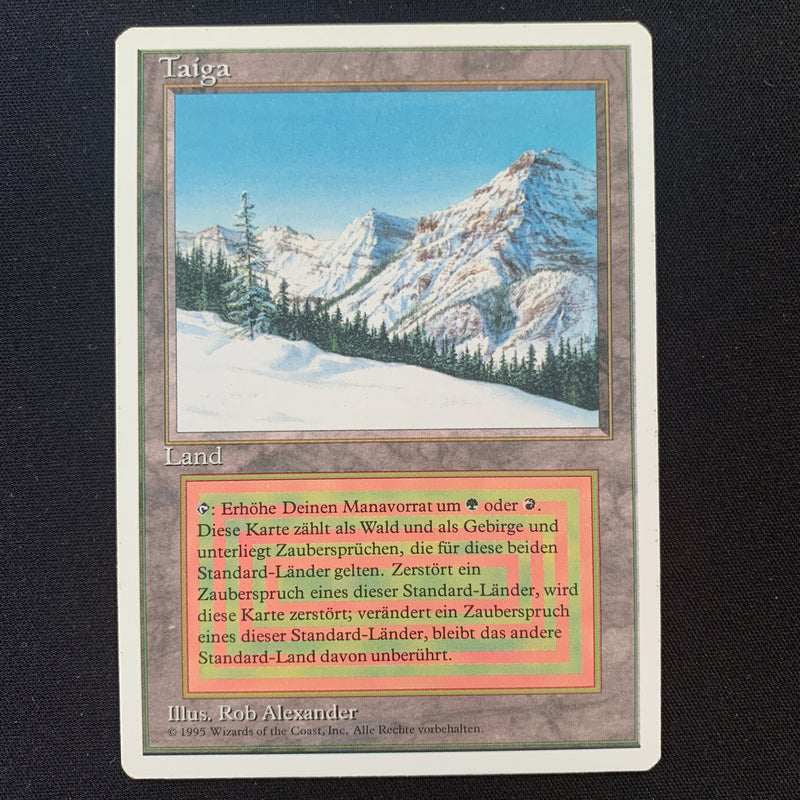 Magic the Gathering Taiga - Foreign White Bordered - German 