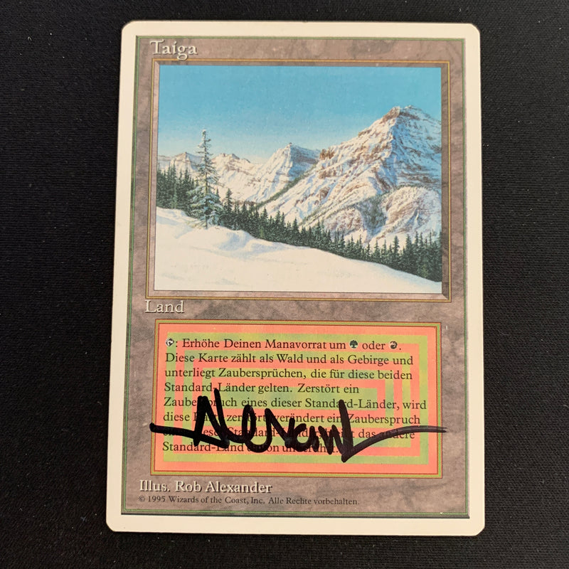 Magic the Gathering Taiga - Foreign White Bordered - German 