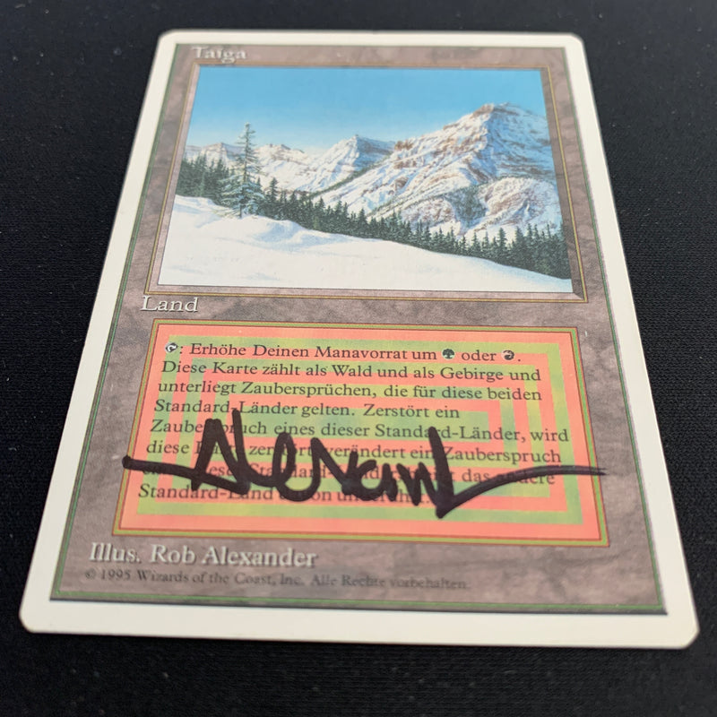 Magic the Gathering Taiga - Foreign White Bordered - German 