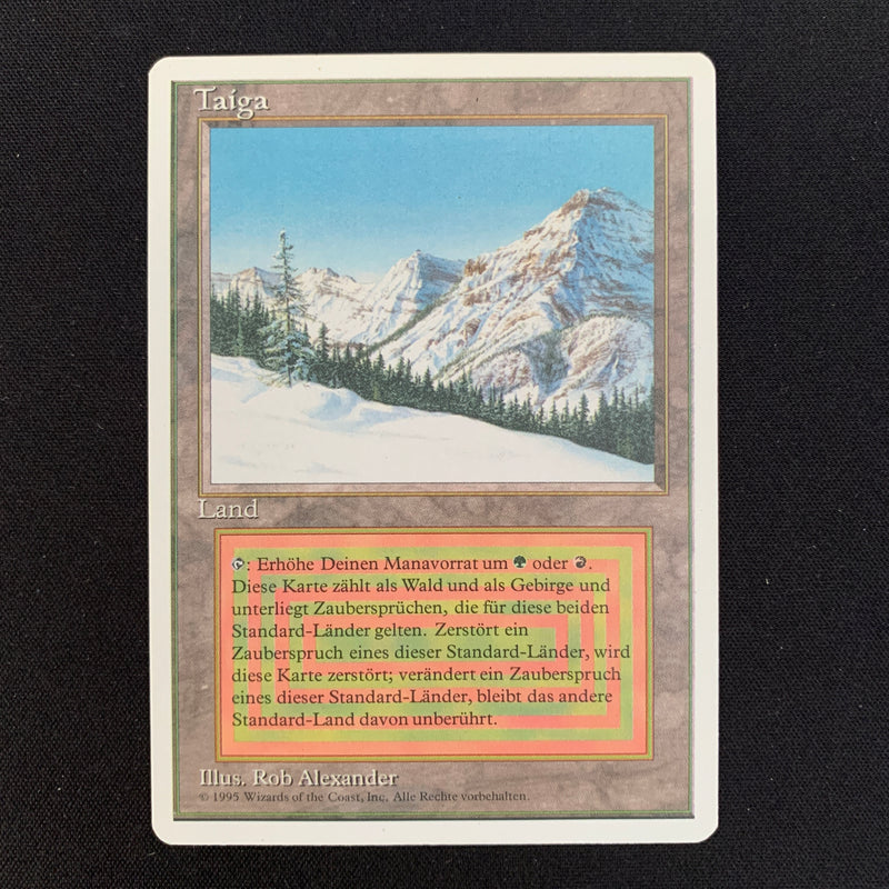 Magic the Gathering Taiga - Foreign White Bordered - German 