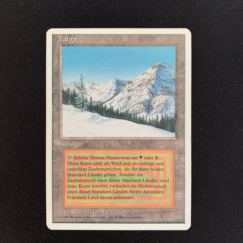 Magic the Gathering Taiga - Foreign White Bordered - German 