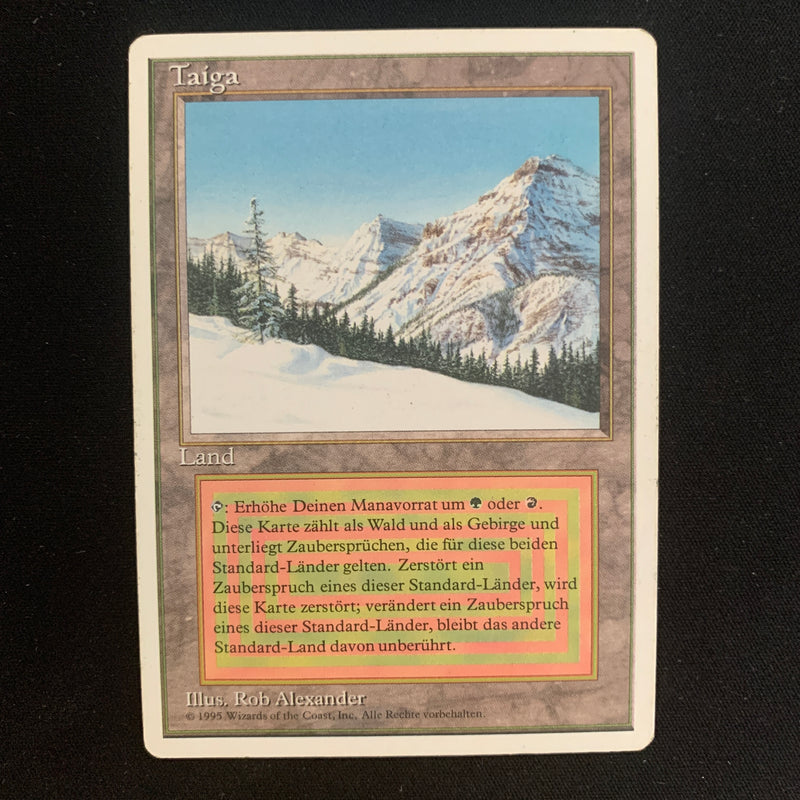 Magic the Gathering Taiga - Foreign White Bordered - German 