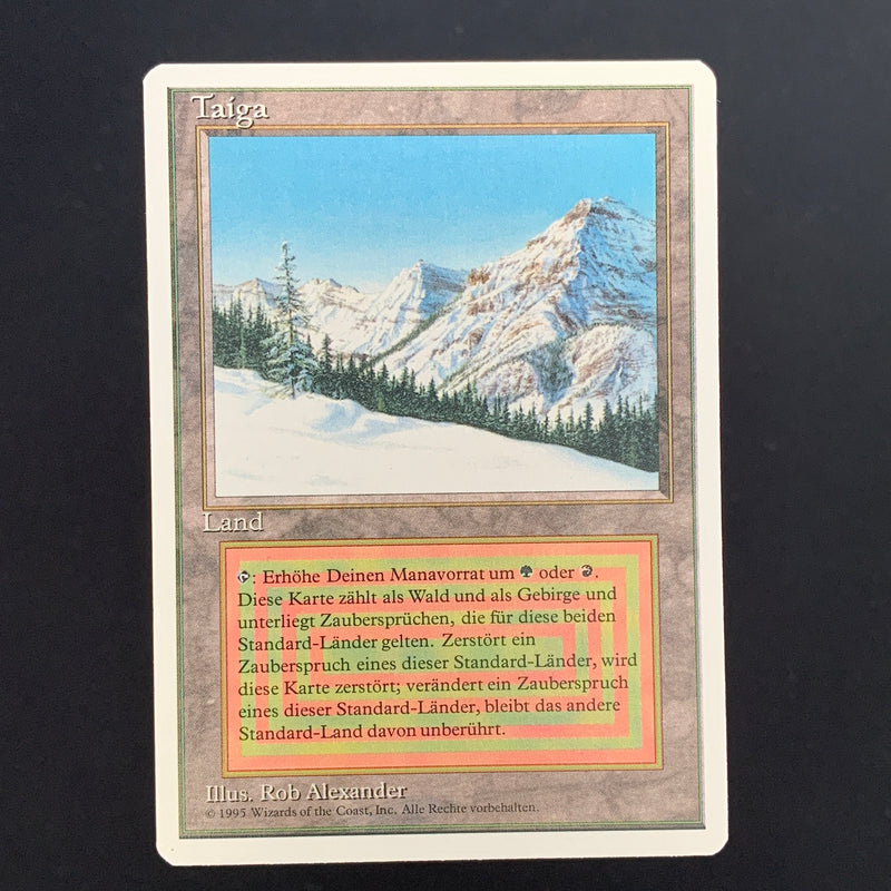 Magic the Gathering Taiga - Foreign White Bordered - German 