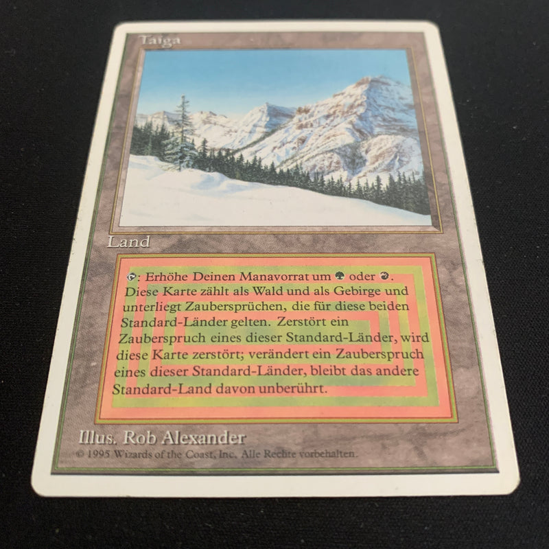 Magic the Gathering Taiga - Foreign White Bordered - German 