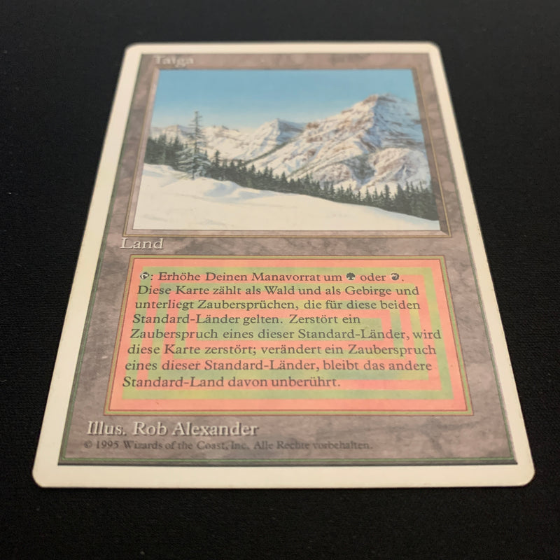 Magic the Gathering Taiga - Foreign White Bordered - German 