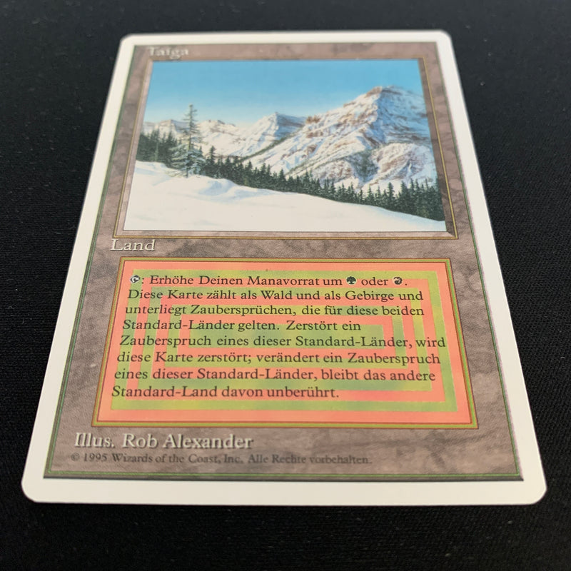 Magic the Gathering Taiga - Foreign White Bordered - German 