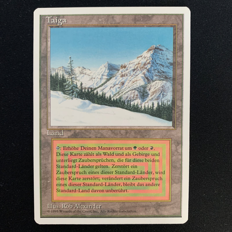 Magic the Gathering Taiga - Foreign White Bordered - German NM - 24275