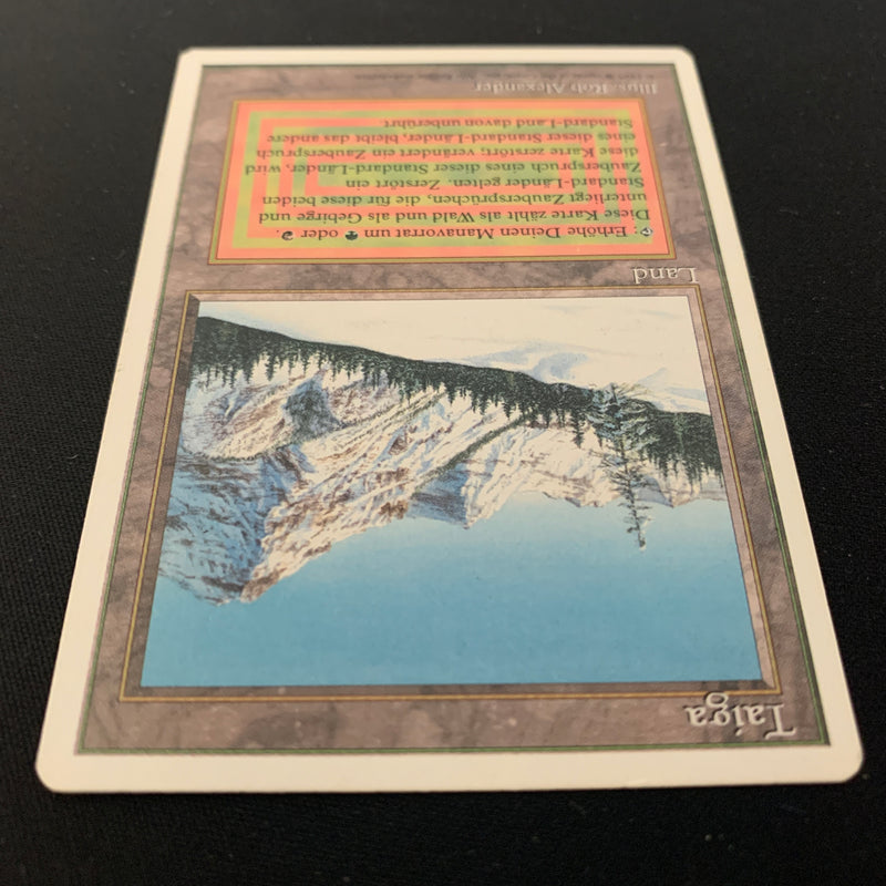 Magic the Gathering Taiga - Foreign White Bordered - German 