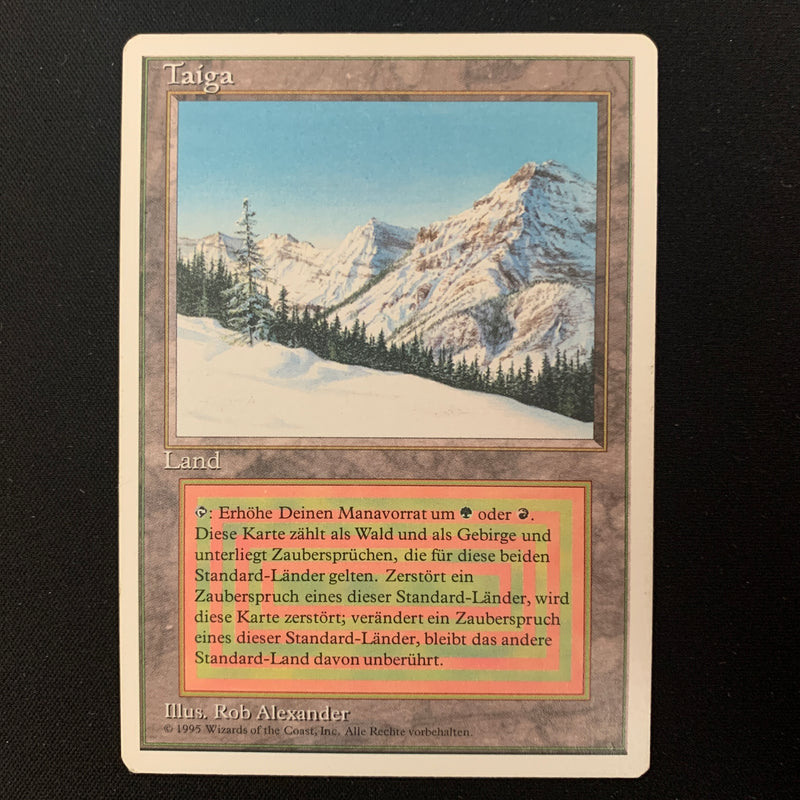 Magic the Gathering Taiga - Foreign White Bordered - German LP - 24509