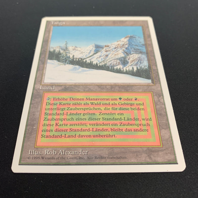 Magic the Gathering Taiga - Foreign White Bordered - German 