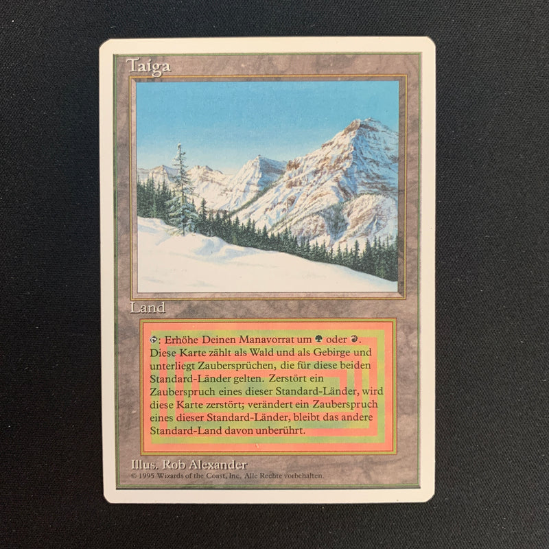 Magic the Gathering Taiga - Foreign White Bordered - German 