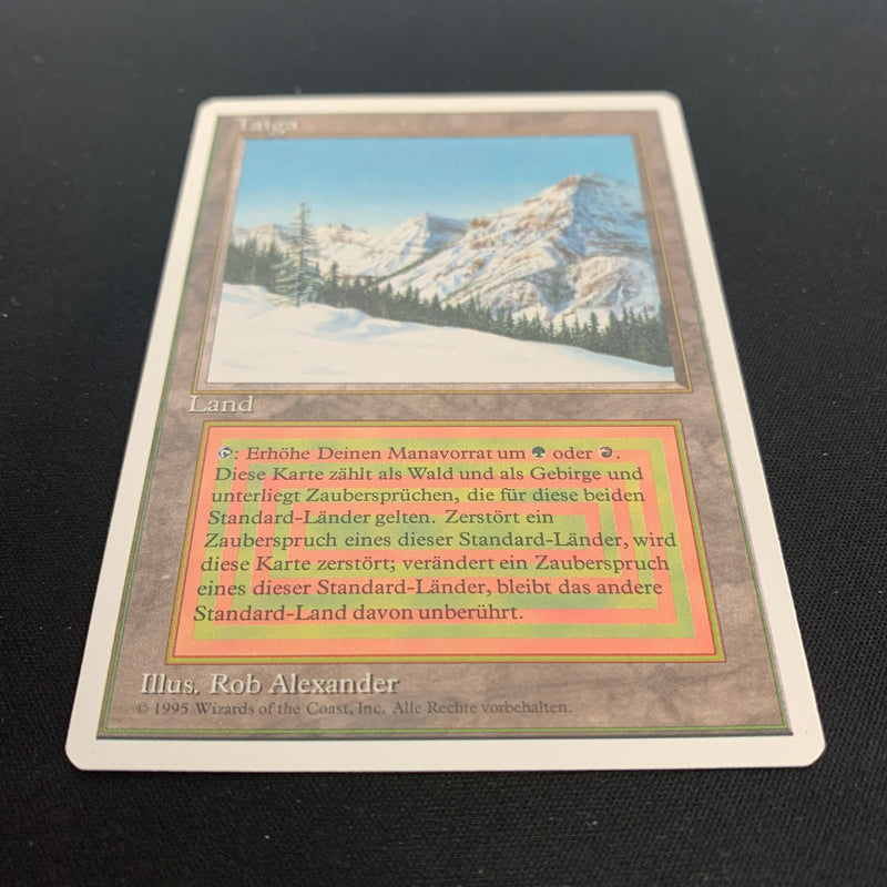 Magic the Gathering Taiga - Foreign White Bordered - German 