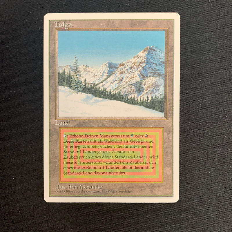 Magic the Gathering Taiga - Foreign White Bordered - German 