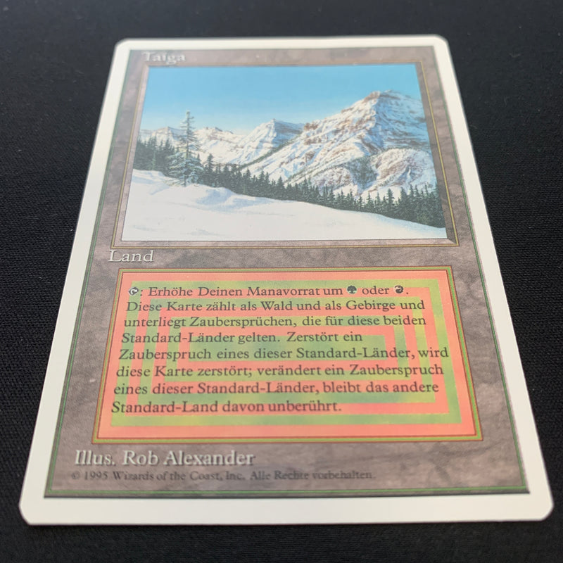 Magic the Gathering Taiga - Foreign White Bordered - German 